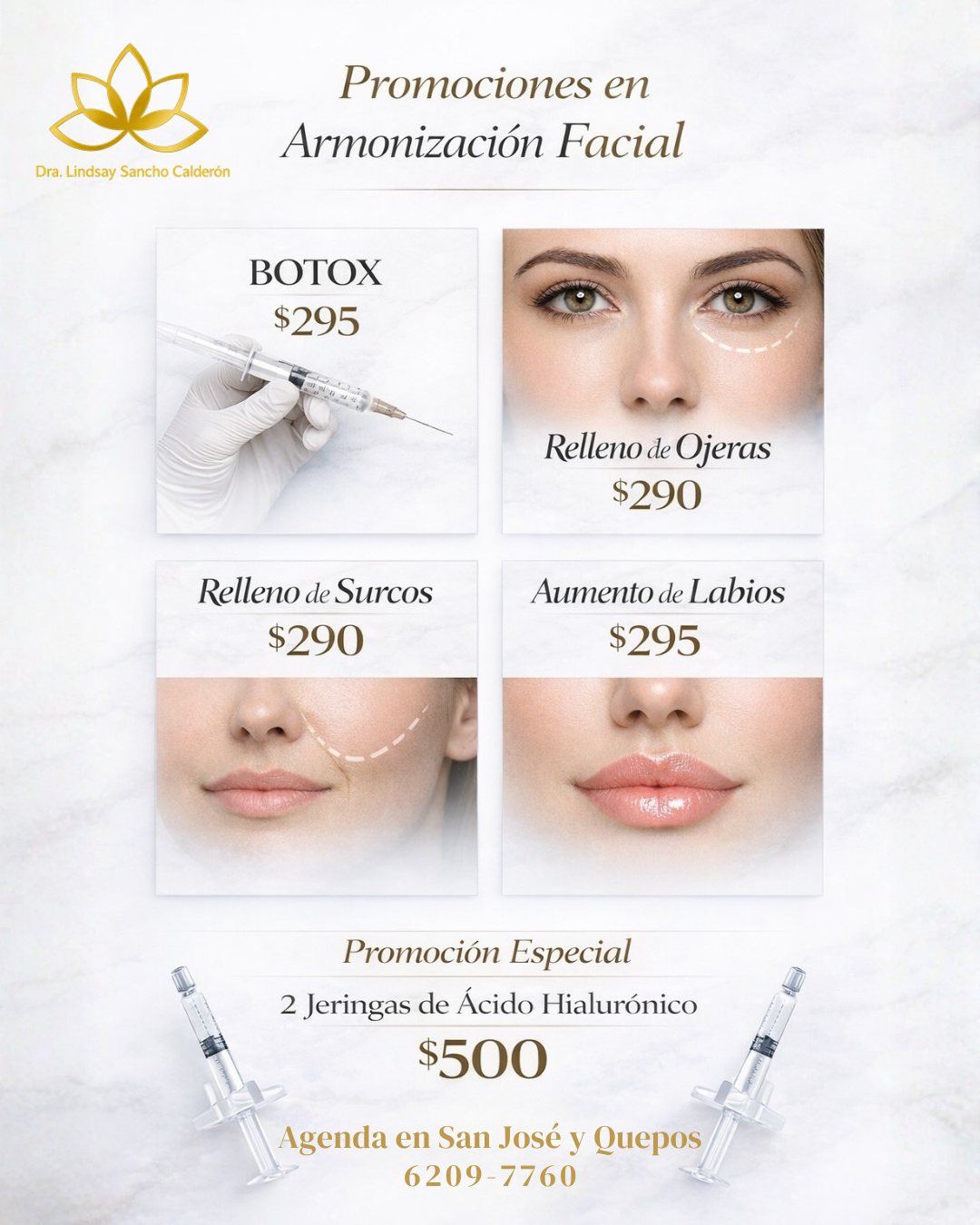 Promoción del mes Dra. Lindsay Sancho — tratamientos de medicina estética en Costa Rica